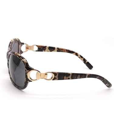Bifocal Reading Sunglasses for Women - Vintage Street Fashion with Metal Decoration, UV Protection, 2 Pairs Black&Tortoise - Buy Online on GoSupps.com