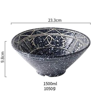 Accessories Kitchen Pantryware Multi Purpose/Salad Serveware serving bowls Mixing bowlLarge Soup Ramen Noodle Bowl Retro Fruit Salad Vegetable Bowl Serve Mixing Bowl Creative Personality Retro Ceramic - Buy Online on GoSupps.com