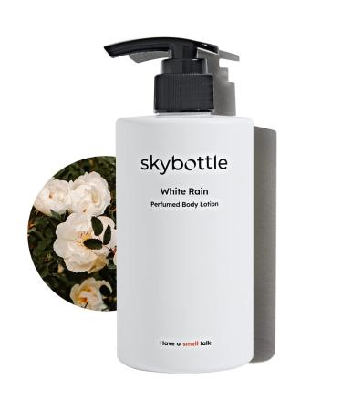 skybottle Daily Moisturizing Body Lotion Perfumed with White Rose Lilac Scent  Fast Absorbing  Lightweight and Extra Hydrating Cream for Dry Skin  for Women & Men  10.1 Fl. Oz White Rain (Tuberose)