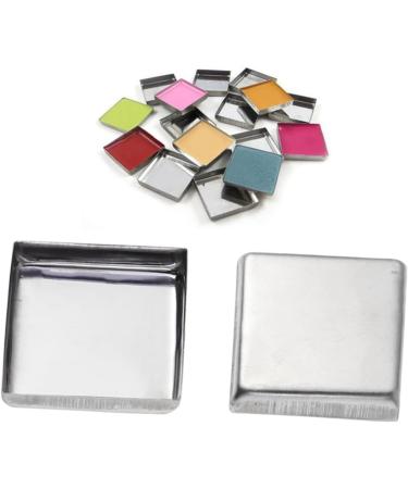 FRCOLOR 120 Pcs Square Magnets Pans for Eyeshadow Empty Eyeshadow Tin Pan Sample Accessories Stainless Steel Mx2pcs As Shownx2pcs - Buy Online on GoSupps.com