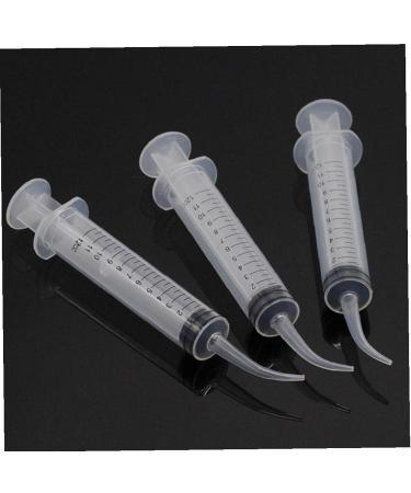 1pc Dental Irrigation Syringe - Curved Tip Tooth Cleaning & Tonsil Stone Remover for Effective Mouthwash - Buy Online on GoSupps.com