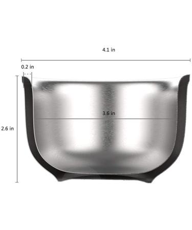 Anbbas 4.1" Lathering Foam Shaving Bowl - 3-Layer Heat Preservation Food-Grade 304 Stainless Steel Mug for Men s Close Shave - Buy Online on GoSupps.com