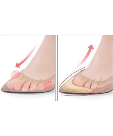 2 Pairs Foam Toe Filler Inserts for Women High Heels - Reusable Shoe Cushion Pads for Toe Pain Relief - Buy Online on GoSupps.com