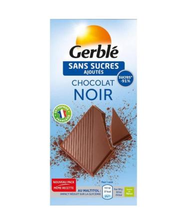 Gerblé Dark Chocolate No Added Sugar 80g (pack of 3)
