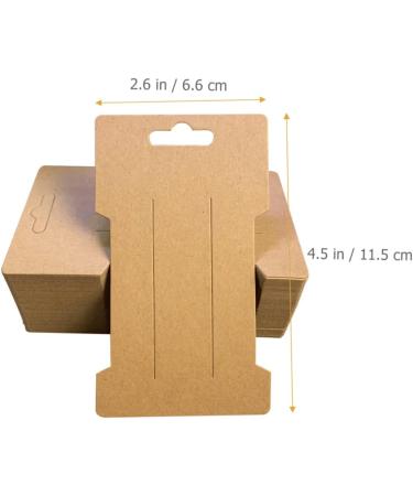 FOMIYES 1200 Sheets Headband Wrapping Card Headband Display Hair Bow Display Hair Barrette Display Earring Hair Jewels Headband Black Hair Rope Display Card Accessories Cardboard Paper - Buy Online on GoSupps.com