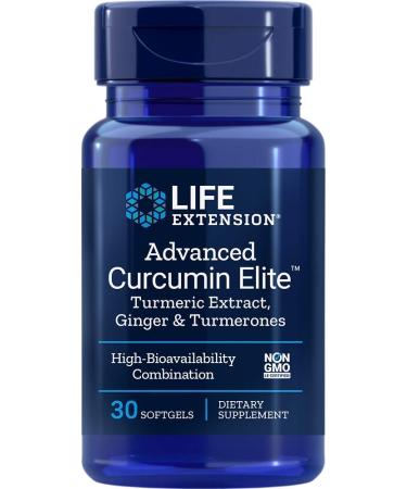 Life Extension Advanced Curcumin Elite Turmeric Extract Ginger & Turmerones 30 softgels