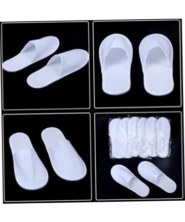 Buy Obelunrp Disposable Shoes - 20 Pairs Plush Hotel Guest Slippers for Women & Men (Size 37-42 White) - Ideal for Kids & Adults - International Shipping Available - Buy Online on GoSupps.com