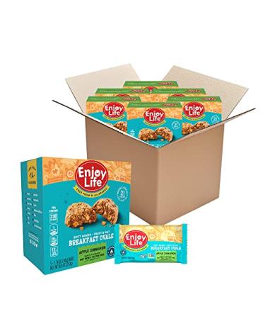 Enjoy Life Apple Cinnamon Breakfast Bars | Nut-Free, Vegan, Gluten-Free | 6-Box Pack - Buy Online on GoSupps.com
