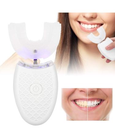Adult Sonic U-Shaped Electric Toothbrush - Automatic Cleaning Oral Care Tool (White) - Buy Online on GoSupps.com