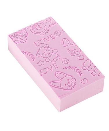 Bath Sponges for Adults Bath Sponge Mesh Pouf Bath Sponge Foam Loofah Sponge (Size : Pink)