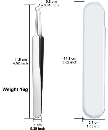 CGBE Pimple Popper Tool Kit - Blackhead Remover & Comedone Extractor for Pimples, Blackheads, Zits - Curved Tweezer for Forehead, Facial, Nose - Buy Online on GoSupps.com
