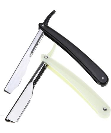 Minkissy Men's Bart Razor Classic Ustura Hairdresser Razor with Replacement Blades | Premium Metal Hair Styler | 1 Pcs White - Buy Online on GoSupps.com