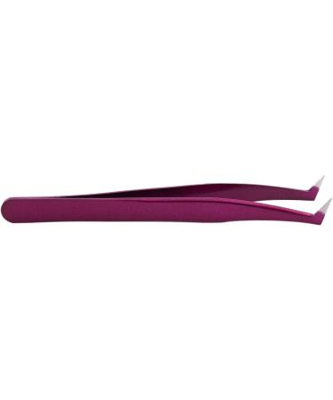 GUIJIALY Pro Beauty Precise Straight Curved Eyebrow Eyelashes Extension Tweezers Purple - Buy Online on GoSupps.com