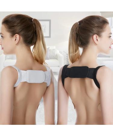Posture Corrector Posture Clavicle Support Corrector Magnetic Therapy Back Straight Shoulder Brace Strap Belt Correct Adjustable Male Female Back Brace (Black XL) Better life White XL - Buy Online on GoSupps.com