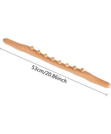 Yinhing Wooden Gua Sha Massage Tools - 8-Point Massage Roller Stick for Home & Salon Beauty Care - Buy Online on GoSupps.com