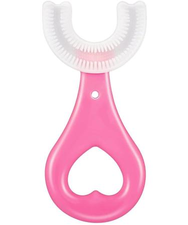 U Shaped Toothbrush for Kids Manual Whitening Toothbrush Silicone Brush Head for Kids Children Infant Toothbrush (Multicolor)