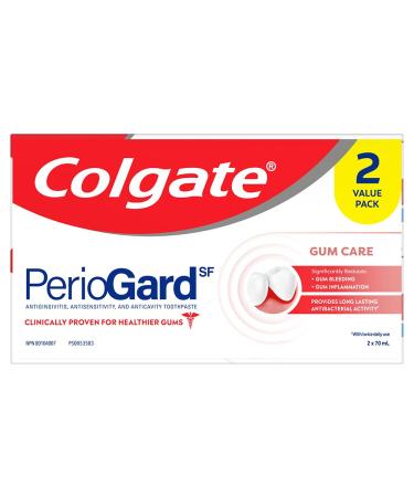 Colgate PerioGard Gum Care 2-Pack (70mL) - Combat Gingivitis & Boost Gum Health - Enamel Repair Toothpaste