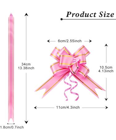 Pull Bows 100 Pcs Decorative Assorted Colors Gift Wrap Knot Ribbons Gift Wrapping Bows for Flower Presents Basket Birthday Wedding Valentine Tie Crafts -10 Colors - Buy Online on GoSupps.com