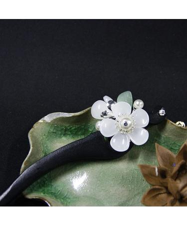 SUNNYHILL Chinese Vintage Hair Chopsticks for Women - Handmade Wooden Hair Sticks for Bun Hairstyles - Buy Online on GoSupps.com