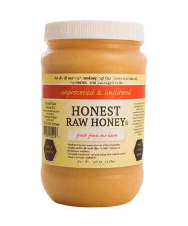Honest Raw Honey (Raw Honey, 22 oz) Raw Honey 1.37 Pound (Pack of 1)