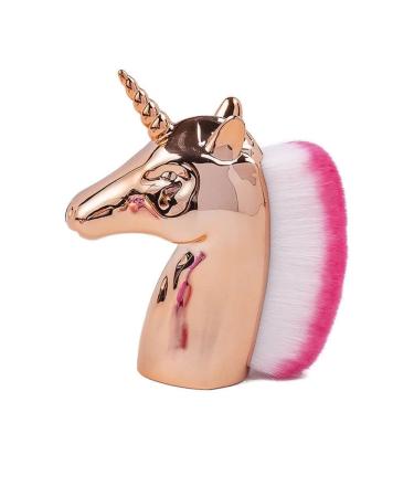 Buy Unicorn Make-Up Brushes - Rainbow Horse Design for Nail Art Foundation Blush Contour & More | Rose Gold Large Brush for Face & Hands - Shop Now! - Buy Online on GoSupps.com