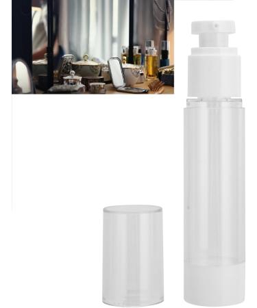 Verdant Touch 50ml Clear Plastic Refillable Cream Pump Bottle for Travel Cream or Lotion - Buy Online on GoSupps.com