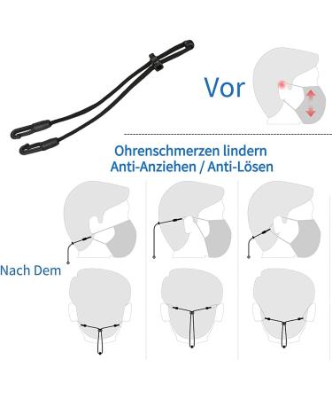 Adjustable Mask Holder - 4 Pieces for Comfortable Back of Head Support | International Shipping Available - Buy Online on GoSupps.com