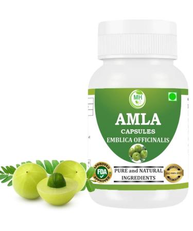 Morsan Healthcare Amla Capsules 500mg Organic Indian Gooseberry Extract | Natural Vitamin C & Antioxidant | Supports Immunity Digestion Skin & Hair Health | Vegan Herbal Supplement (Pack of 1)