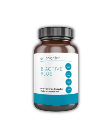 Dr. Brighten B-Active Plus  Vegan B Vitamin Supplement for Energy Metabolism Heart Health Improved Memory  60 Capsules 1