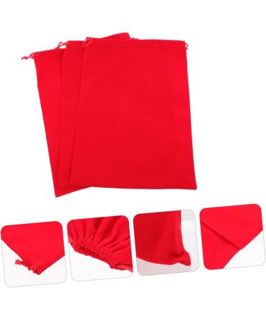 BELLIFFY 3pcs Hair Dryer Storage Bag Hair Dryer Travel Bags Hair Dryer Pouches Hair Dryer Bags Flannel Red - Buy Online on GoSupps.com