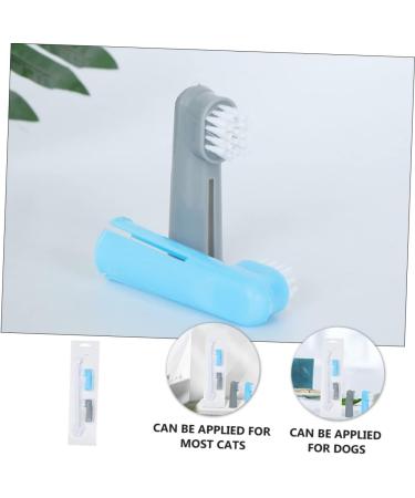 Didiseaon 3pcs Pet Toothbrush Dog Dental Nursing Supplies Cat Dental Care Dog Oral Toothbrush Toothpaste Clean - Buy Online on GoSupps.com