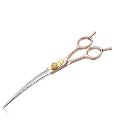 Jason Profi Dog Cup - 7 inch bent dog cups with ergonomic handle fur scissors for dogs cats with adjustable screw rose gold 7 "curved - Buy Online on GoSupps.com