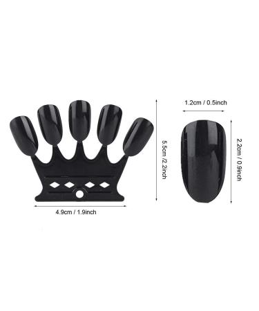 Nail Art Tips - 10pcs Black Nail Sticks Display for Polish & Gel - Perfect Manicure Practice Tool - Buy Online on GoSupps.com