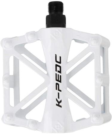 boruizhen Lightweight Aluminium CNC Bike Platform Pedals for MTB BMX - White - Buy Online on GoSupps.com