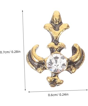 PACKOVE Tooth Gems Kit 6 Pcs Retro Retro Decor Vintage Decor Costume Supplies Metal Cosplay Crystal Stone Dental Tooth Jewels - Buy Online on GoSupps.com