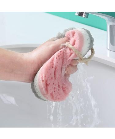 Cabilock 8 Pcs Exfoliating Sponge Set - Face & Body Cleanser Bath Tools for Spa-like Experience - Tricolor Bathing Bubble Sponges - Buy Online on GoSupps.com