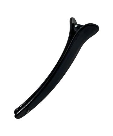High-Quality Black Plastic Hair Clips (12 cm) - 6 Pack | Stylish Combi & Section Hair Clips for All Hair Types - International Shipping Available - Buy Online on GoSupps.com