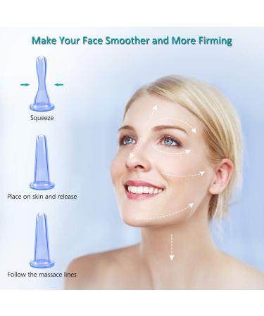 Silicone Cupping Set - 7 PCs Anti-Aging Massage Device for Body & Face | Cupping Glasses & Facial Cleaning Brush Included - Buy Online on GoSupps.com