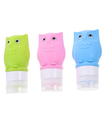 FRCOLOR 3pcs Bottle Collection Storage Bottle Cosmetic Packaging Multicolor Travel