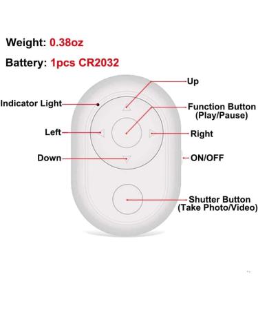 Bluetooth Remote & Page Turner Control for Cellphones/Tablets - Scroll Tiktok Videos, Play/Pause Functions - Andriod 8.0+ and iOS 6.0+ Compatible - Buy Online on GoSupps.com