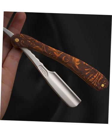 Beavorty 2-in-1 Folding Razor Holder | Stainless Steel Barbershop Razor Blades | Rustproof Straight Shave for Men | Durable Hairdressing Blade Supply - Buy Online on GoSupps.com