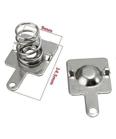 10 Pairs Silver Battery Spring Contact Plate Replacement for AA AAA Batteries - 14.5x9mm | High-Quality International Shipping - Buy Online on GoSupps.com
