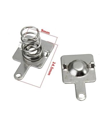 Metal Springs - 10 Pairs Silver Battery Spring Contact Plate Replacement (14.5x9mm) for AA/AAA Batteries | International Shipping Available - Buy Online on GoSupps.com