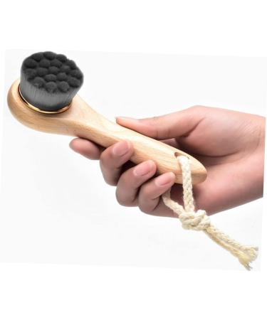 Beaupretty Cleanser Brush Facial Cleaning Brush Cleansing Brush face Cleaner Brush face scrubbers face Brush Facial Scrubber Face Cleaning Brush Facial Brush Dry Brushing Wooden Handle Bamboo - Buy Online on GoSupps.com