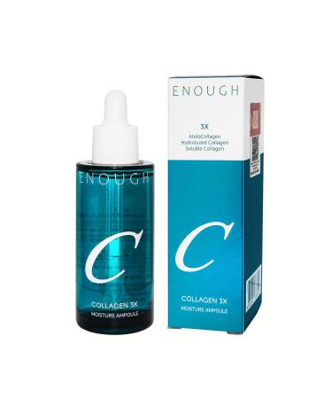 Enough Collagen 3X Moisture Ampoule Korean Skin Care Anti-Aging Face Serum with Hyaluronic Acid Niacinamide and Retinol for Women 1 69 fl oz / 50ml