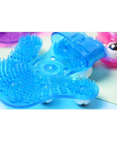 Roysmart Palm Shaped Massage Glove - 9 Roller Ball Stress Relief Massager for Body (Blue) - Buy Internationally - Buy Online on GoSupps.com