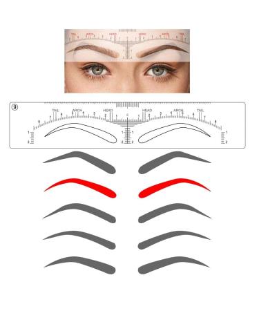 CHOOSE-IT Brow Stamp Tool Stencils 5 Shapes Disposable Adhesive Eyebrow Template 50Pcs - Buy Online on GoSupps.com