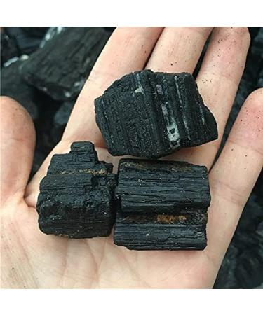 3pcs Natural Black Tourmaline Crystal Rough Stone Rock Specimen Natural Stones and Minerals - Buy Online on GoSupps.com