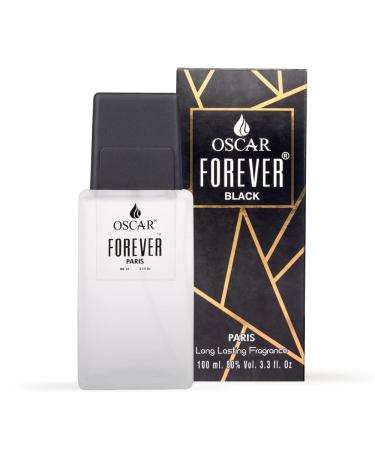 Forever Paris Black | Long Lasting Perfume for Men | Woody Aromatic Fragrance| Notes of Amber White Musk | Original Forever Paris Perfume 100ml