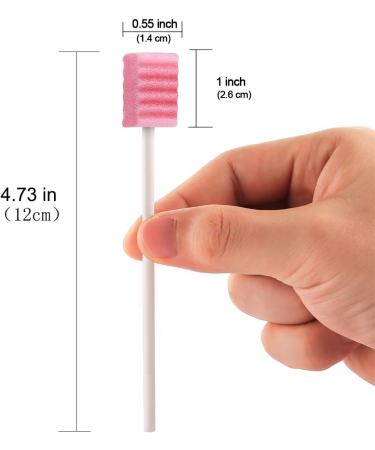 50-Piece One-Way Muzzle Sponge Set | BVN Mund Tapper & Mouthpiece Dipper | Flavored & Sterile Oral Care Solution - Jagged Pink - Buy Online on GoSupps.com